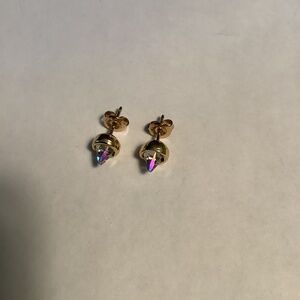 UNO de 50 crystal stud earrings